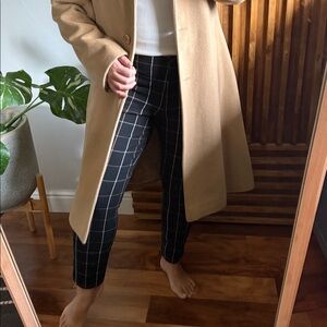 J Jill Premium Stretch Cropped Ankle Zip Windowpane Pants. Size 8